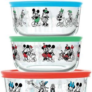 Limited Edition Disney Glass Pyrex Food Storage Containers
